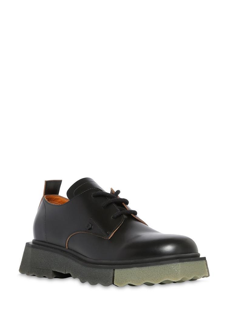 商品Off-White|Sponge Sole Leather Derby Lace-up Shoes,价格¥6924,第4张图片详细描述