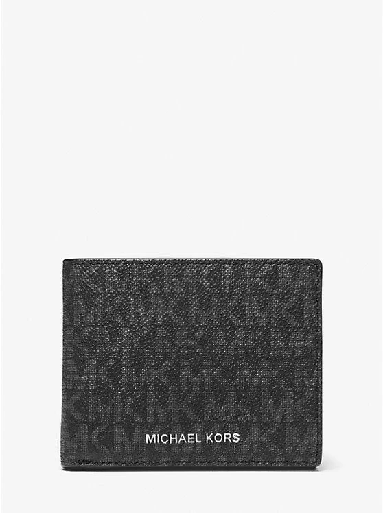 商品Michael Kors|Logo Slim Billfold Wallet with Keychain,价格¥440,第1张图片