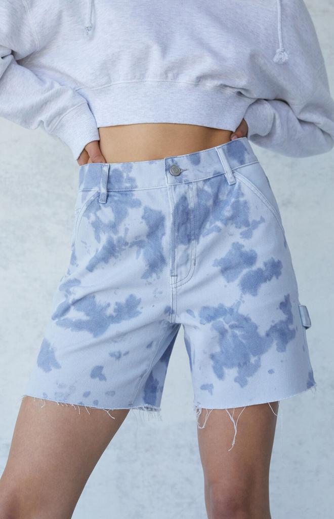 Tie Dye Boyfriend Carpenter Shorts商品第2张图片规格展示