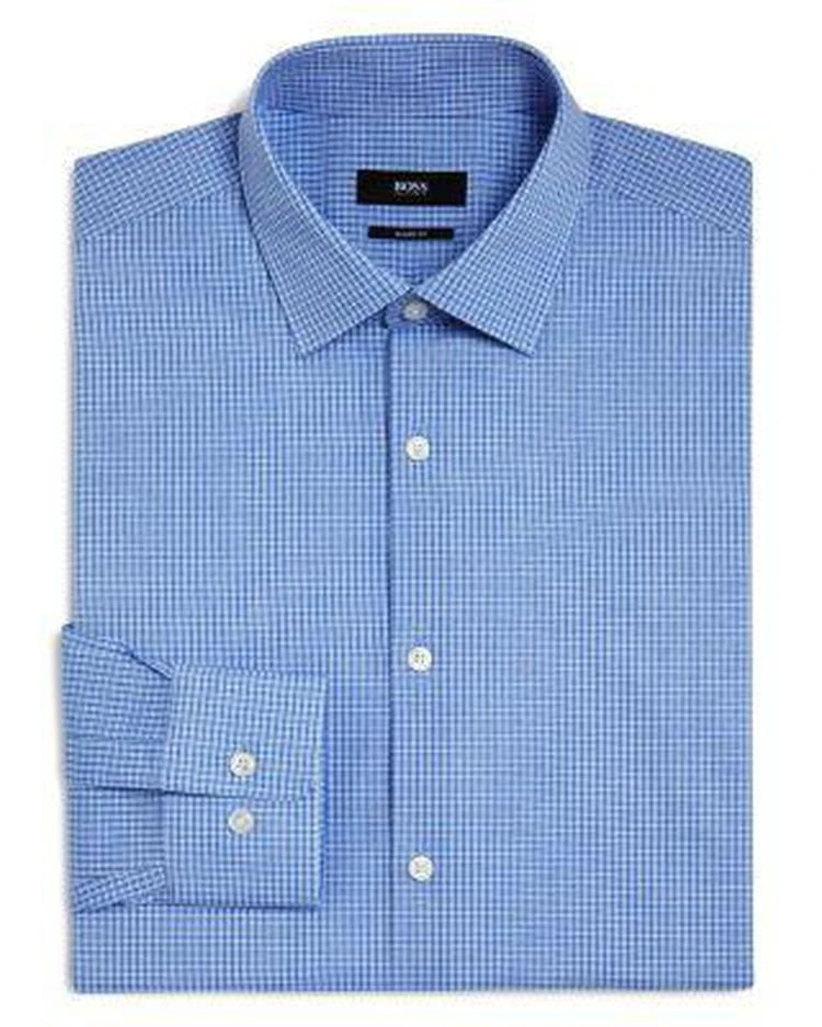 商品Hugo Boss|Marley Small Dobby Check Sharp Fit - Regular Fit Dress Shirt,价格¥417,第1张图片