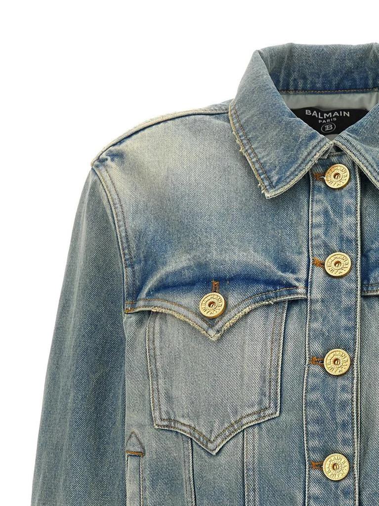 商品Balmain|Balmain Vintage Denim Jacket in Blue,价格¥5832,第3张图片详细描述