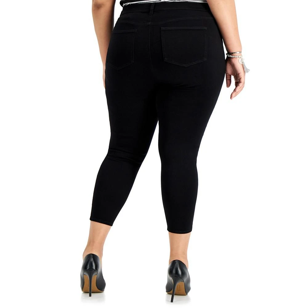 商品Celebrity Pink|Trendy Plus Size Black Skinny Ankle Jeans,价格¥111,第2张图片详细描述