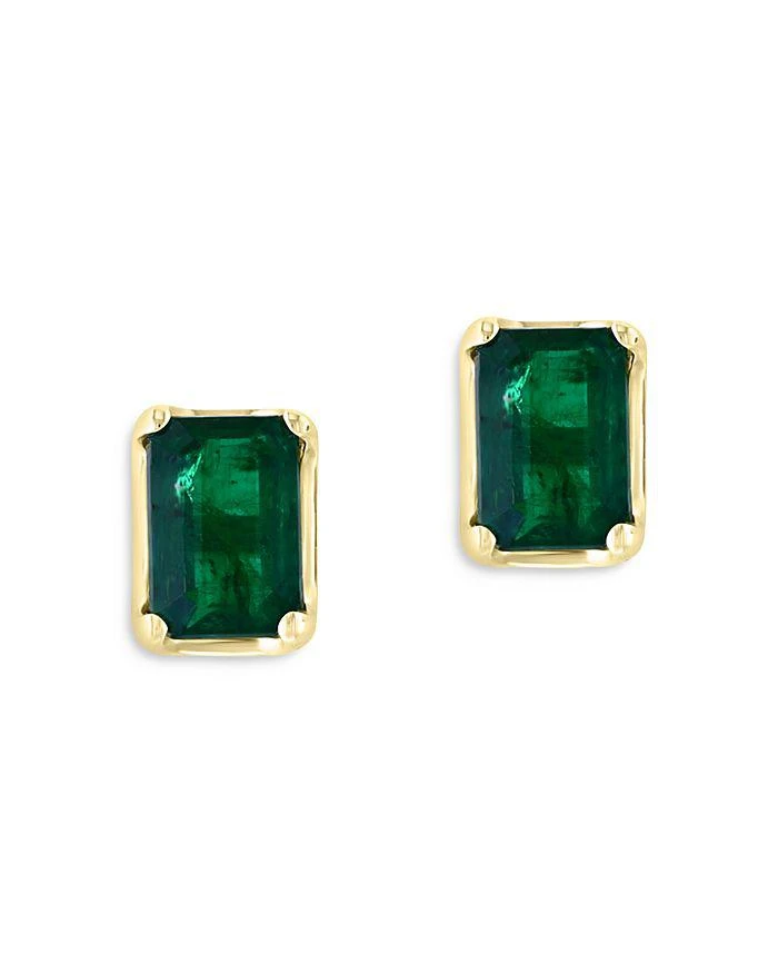 商品Bloomingdale's|Emerald Stud Earrings in 14K Yellow Gold - Exclusive,价格¥5326,第1张图片