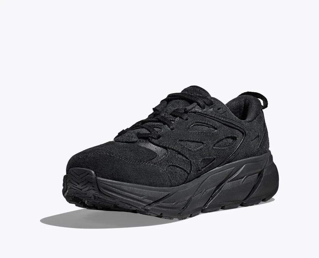 商品Hoka One One|Clifton L Suede 1122571-BBLC Men's US 5 Black Running Shoes TF2011,价格¥1063,第4张图片详细描述