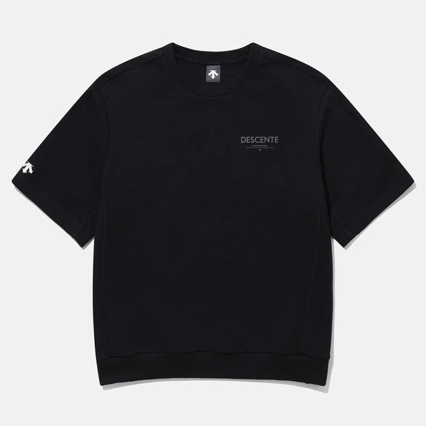商品DESCENTE|【Brilliant|包邮包税】黑色短袖运动卫衣舒适百搭适合夏季穿着SP123UHT31 SP123UHT31-BLK0,价格¥419,第1张图片