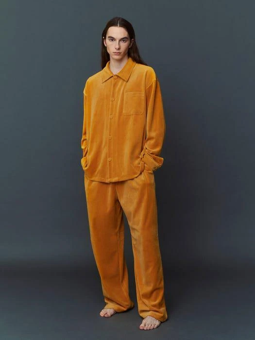 商品ATEMPO|Velour Pajama Couple Set (Mustard),价格¥1912,第4张图片详细描述