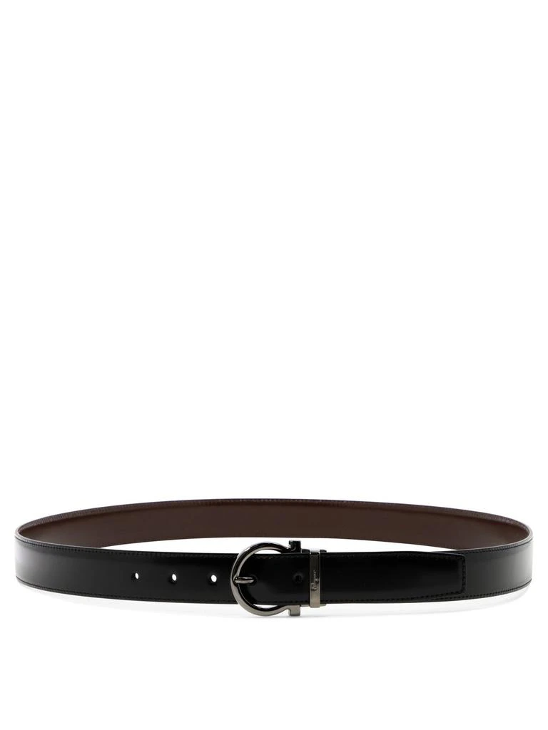 商品Salvatore Ferragamo|Salvatore Ferragamo Logo-Buckle Reversible Belt,价格¥2619,第1张图片