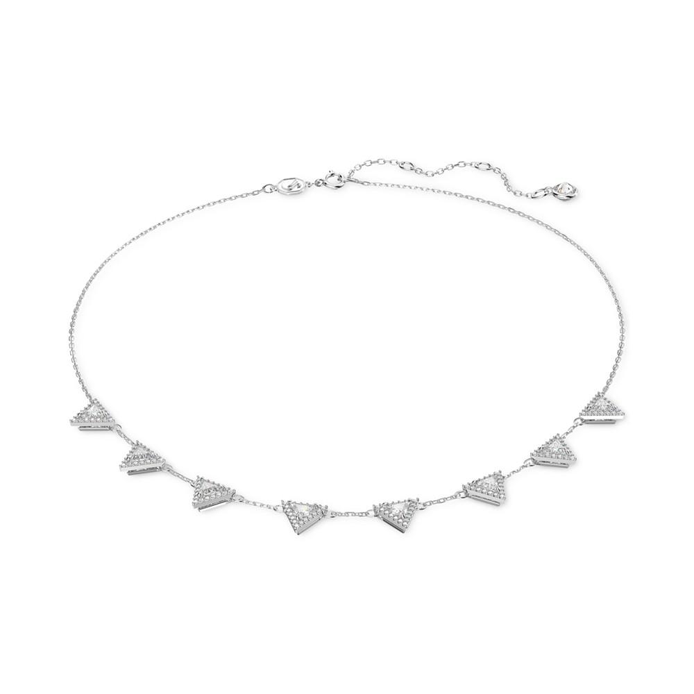 Silver-Tone Crystal Ortyx Punk Necklace, 14-1/8" + 2" extender商品第1张图片规格展示