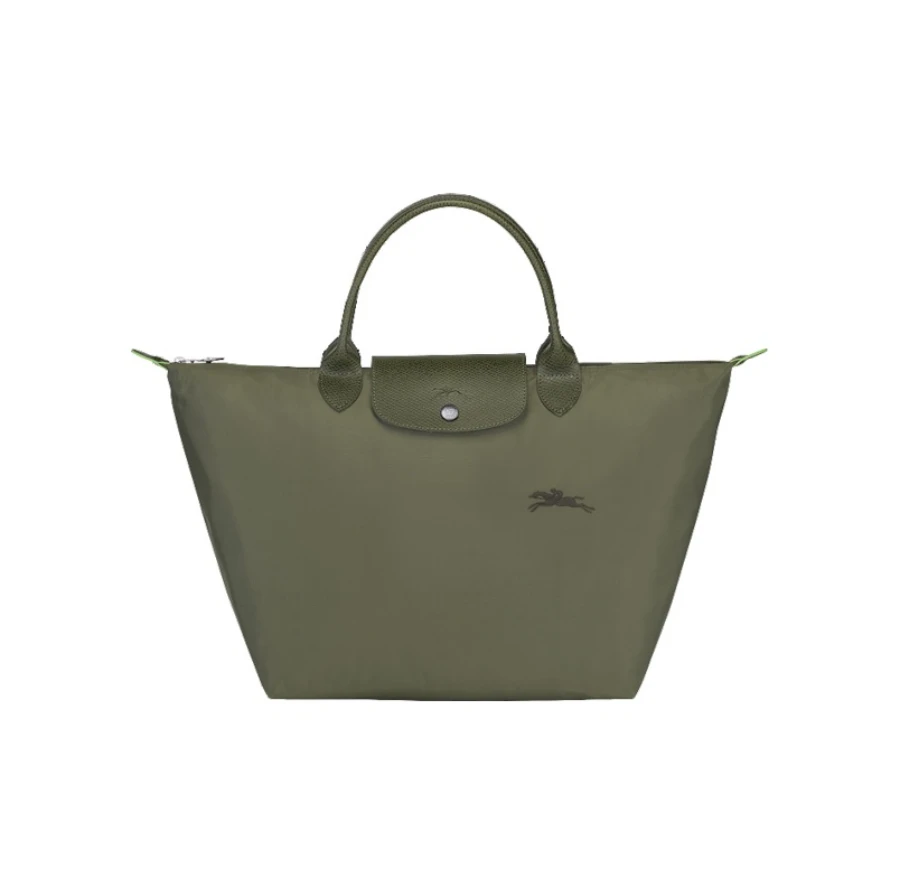 商品[国内直发] Longchamp|珑骧饺子包Le Pliage Green 女士中号织物短柄可折叠手提单肩包多色L1623 919 P64,价格¥999,第1张图片