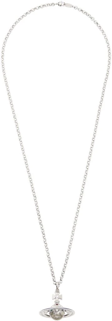 商品Vivienne Westwood|Silver New Small Orb Pendant Necklace,价格¥2394,第1张图片