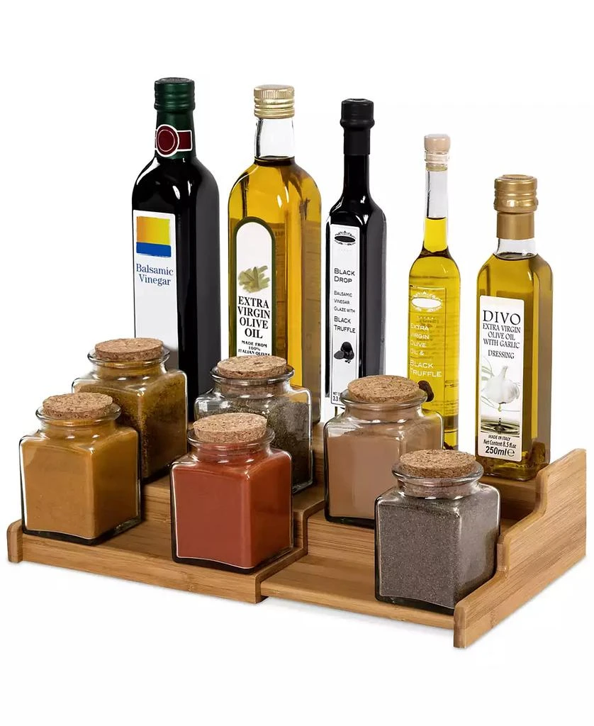 3-Tier Expandable Bamboo Spice Rack Cabinet Organizer 商品