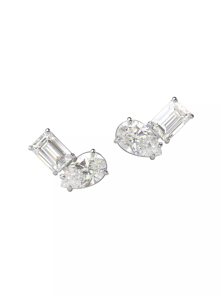 Mesmera Rhodium-Plated & Swarovski Crystal Necklace & Earrings Set 商品