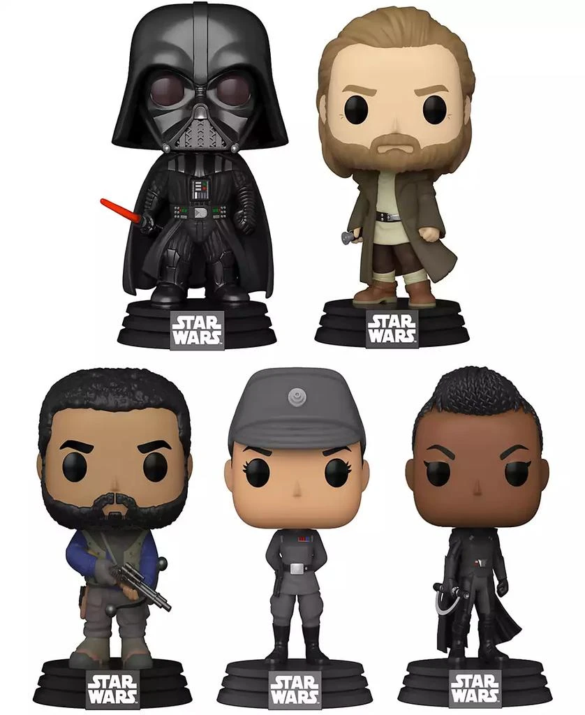 商品Funko|Star Wars Obi-wan Kenobi Darth Vader Obi-wan Kenobi Kawlan Roken Tala Durith Reva Figure Collectors Set, 5 Piece,价格¥135,第1张图片