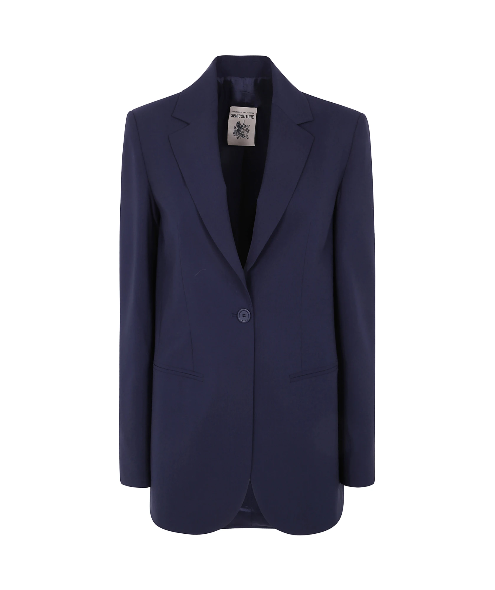 商品【商品预售15天发货】 SEMICOUTURE|SEMICOUTURE 女士西服 Y5SI25K92 深蓝色,价格¥2379,第1张图片