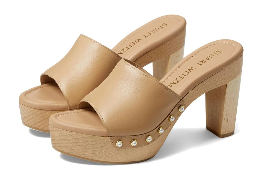 商品Stuart Weitzman|Pearl Clog 85 Sandal,价格¥1330,第1张图片