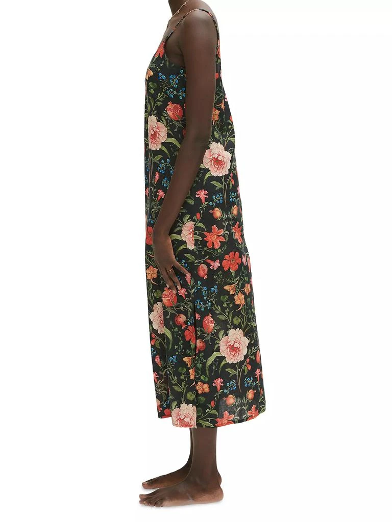 商品Desmond & Dempsey|Persephone Floral Cotton Slip Nightie,价格¥1042,第3张图片详细描述