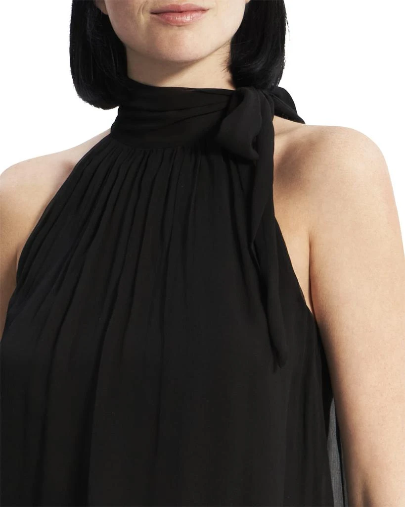 商品Theory|Halter Tie-Bow Crinkled Silk Top,价格¥2304,第5张图片详细描述