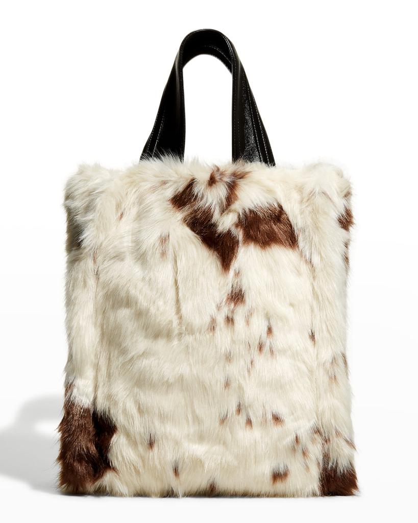 Leia Faux-Fur Tote Bag商品第1张图片规格展示