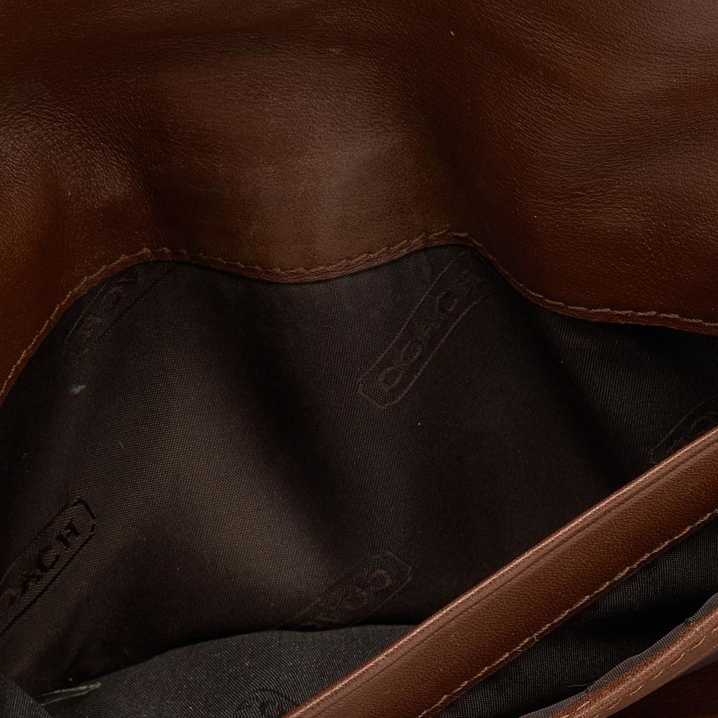 商品[二手商品] Coach|Coach Beige/Brown Signature Canvas and Leather Buckle Detail Continental Wallet,价格¥2954,第4张图片详细描述