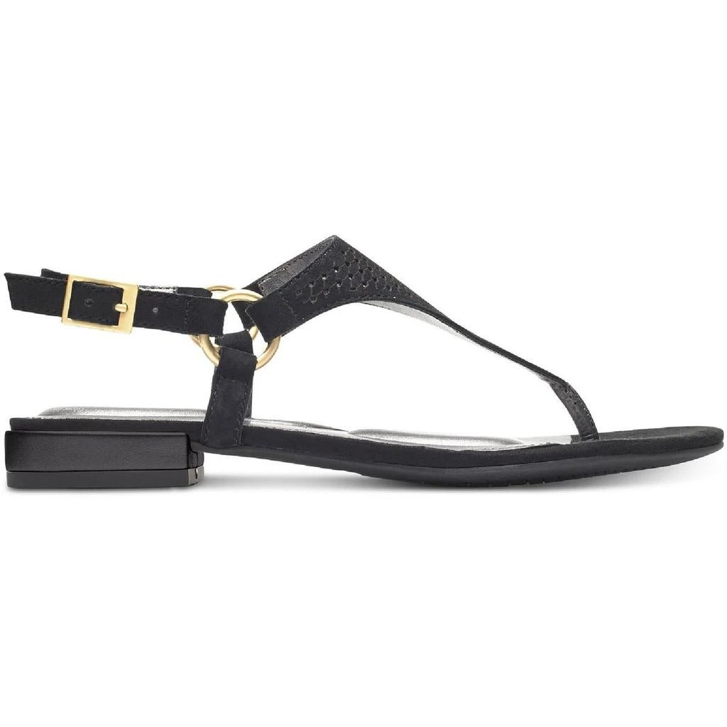 商品Rockport|Rockport Womens Total Motion Zosia Leather Flip Flop Thong Sandals,价格¥176,第2张图片详细描述