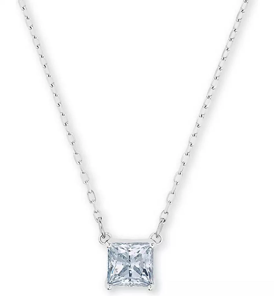 商品Swarovski|立方氧化锆方形单石吊坠项链,价格¥664,第1张图片