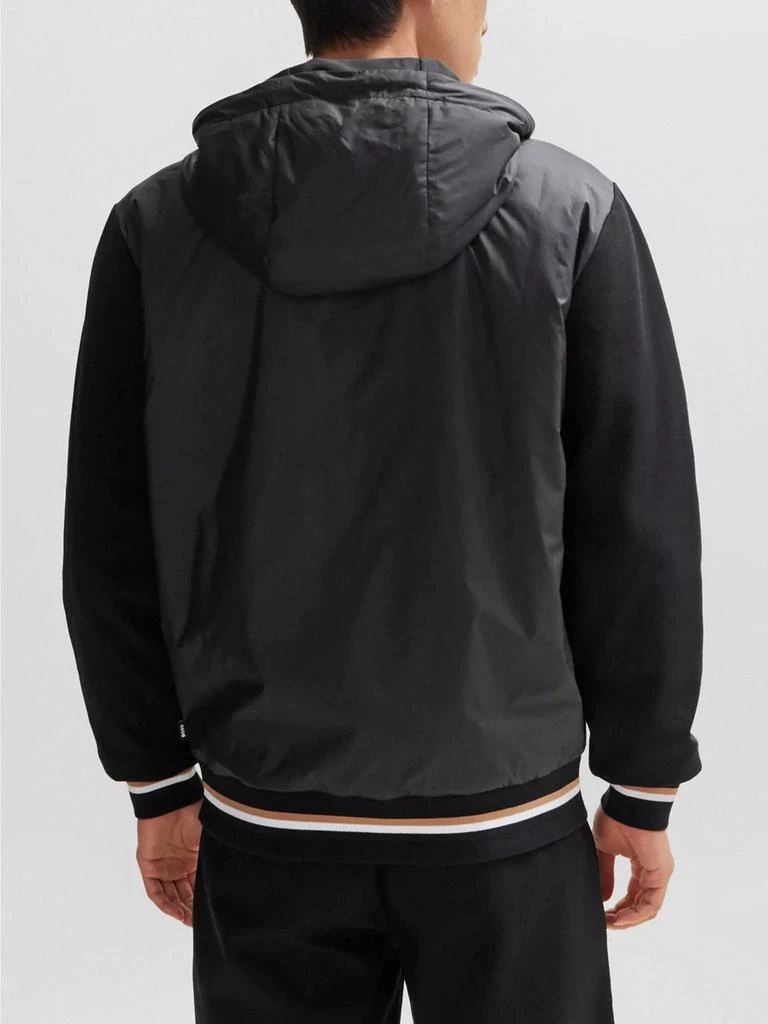 商品Hugo Boss|Mixed-Material Zip-Up Hoodie,价格¥2085,第4张图片详细描述