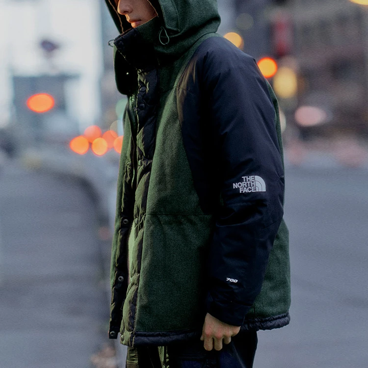 商品[国内直发] The North Face|北面 UE系列 FW23 Urban Exploration系列 字母拼色保暖连帽700蓬羽绒服 男款 绿色,价格¥1505,第7张图片详细描述