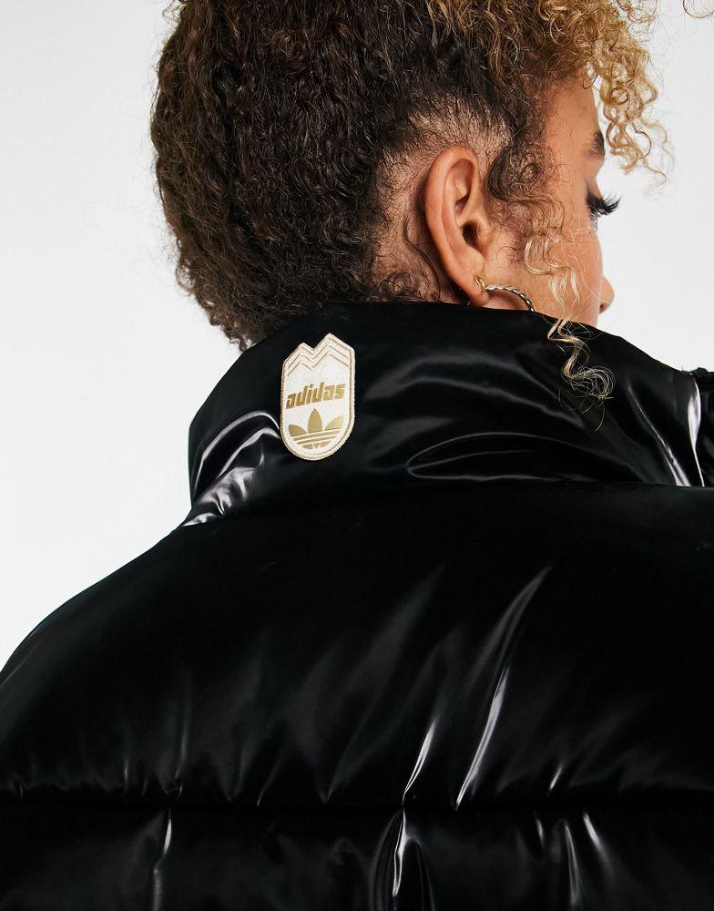 adidas Originals 'ski chic' puffer jacket in black商品第3张图片规格展示