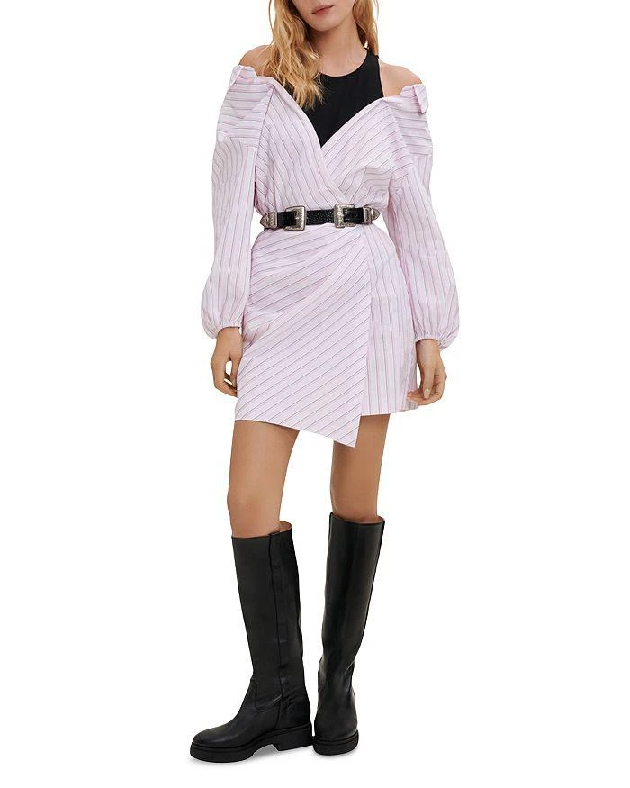 商品Maje|Layered Look Faux Wrap Dress,价格¥1099,第1张图片