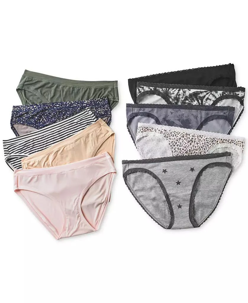 商品Jenni|Women’s Lace Trim Bikini Underwear, Created for Macy's,价格¥61,第4张图片详细描述