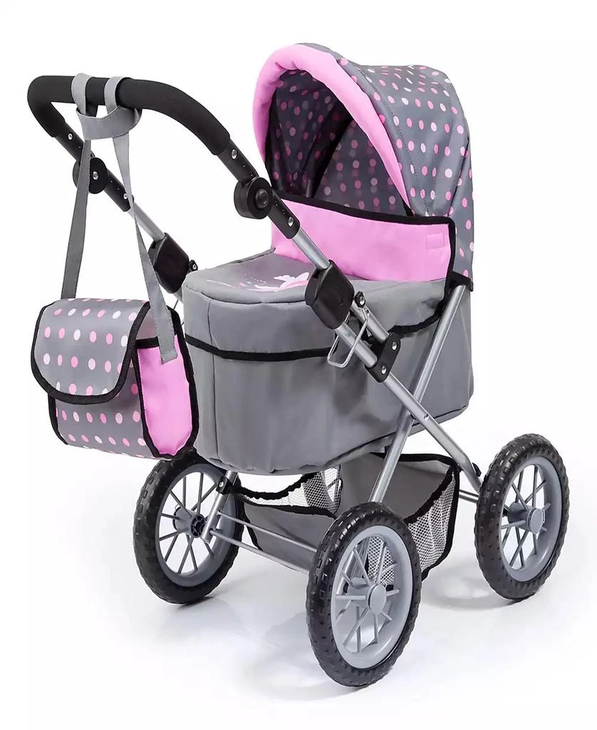 商品Bayer Design|Dolls Grey, Pink, Dots Trendy Pram,价格¥300,第1张图片