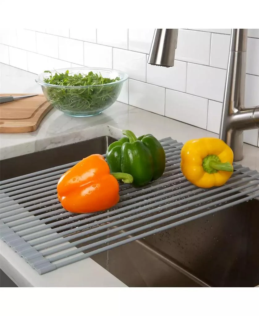 商品Kitchen Details|Silicone Coated Roll Up Over The Sink Drying Rack,价格¥298,第5张图片详细描述