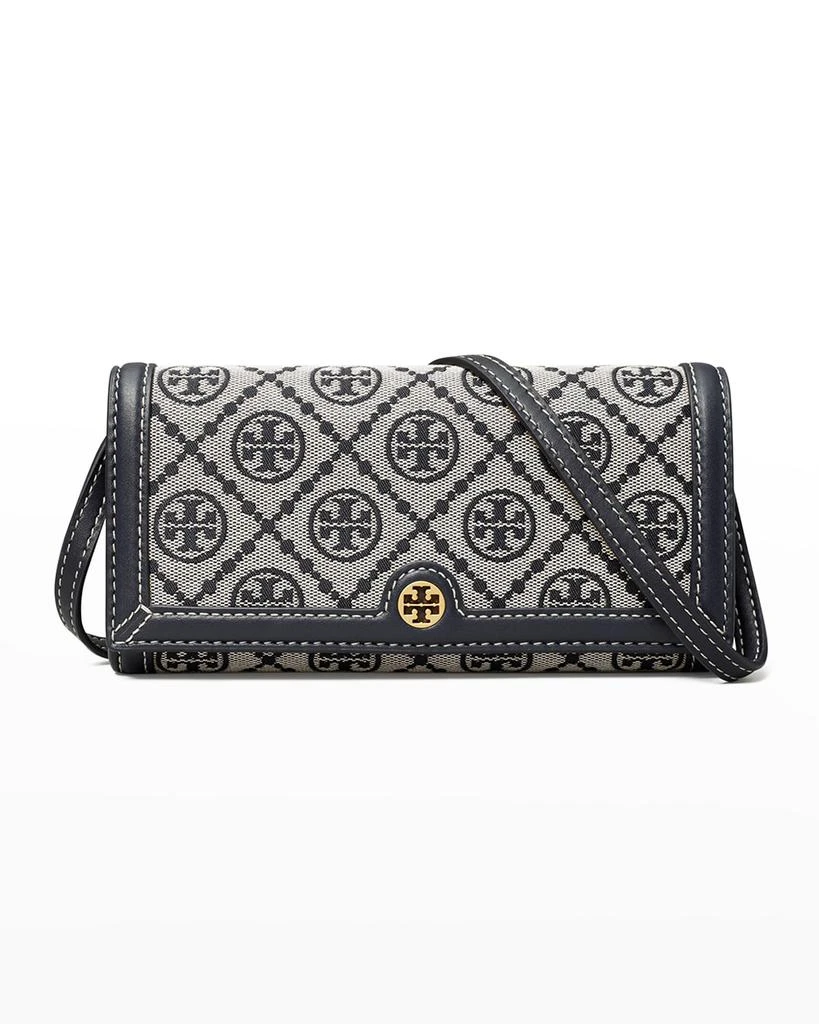 商品Tory Burch|T Monogram Jacquard Wallet Crossbody Bag,价格¥1906,第1张图片