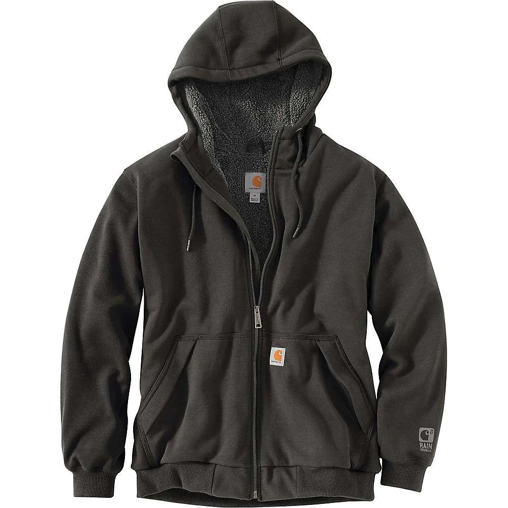 商品Carhartt|Carhartt Men's Rain Defender Relaxed Fit Midweight Sherpa-Lined Full-Zip Hooded Sweatshirt,价格¥610,第5张图片详细描述