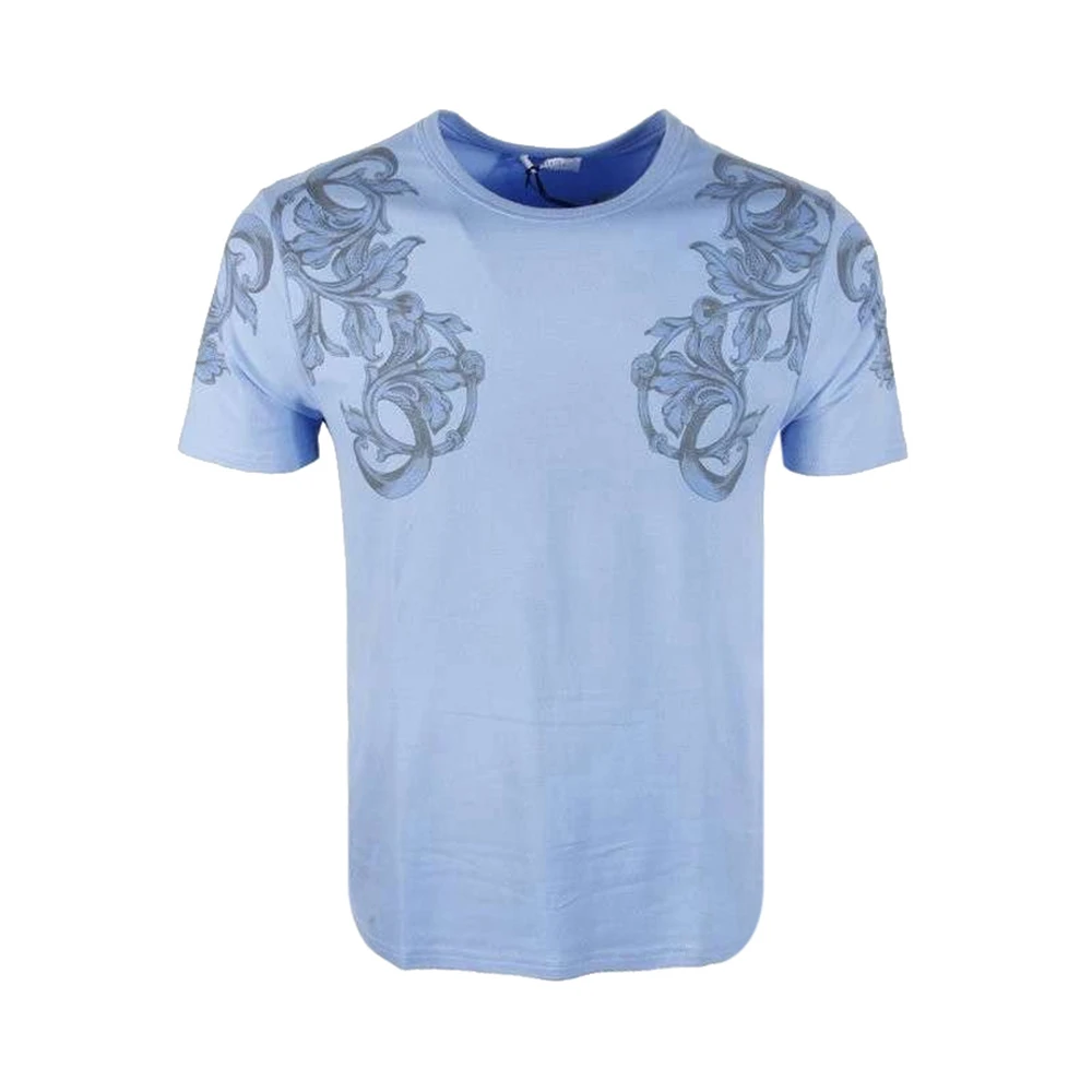 商品Versace|VERSACE 范思哲 男士印花圆领T恤 V820097-VE0006-V438,价格¥742,第1张图片