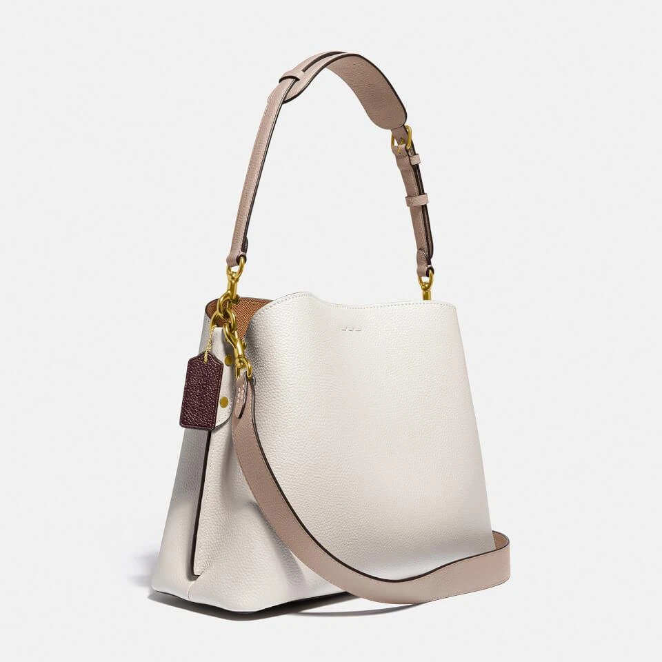 商品Coach|Coach Colorblock Willow Pebble-Grain Leather Shoulder Bag,价格¥3212,第5张图片详细描述