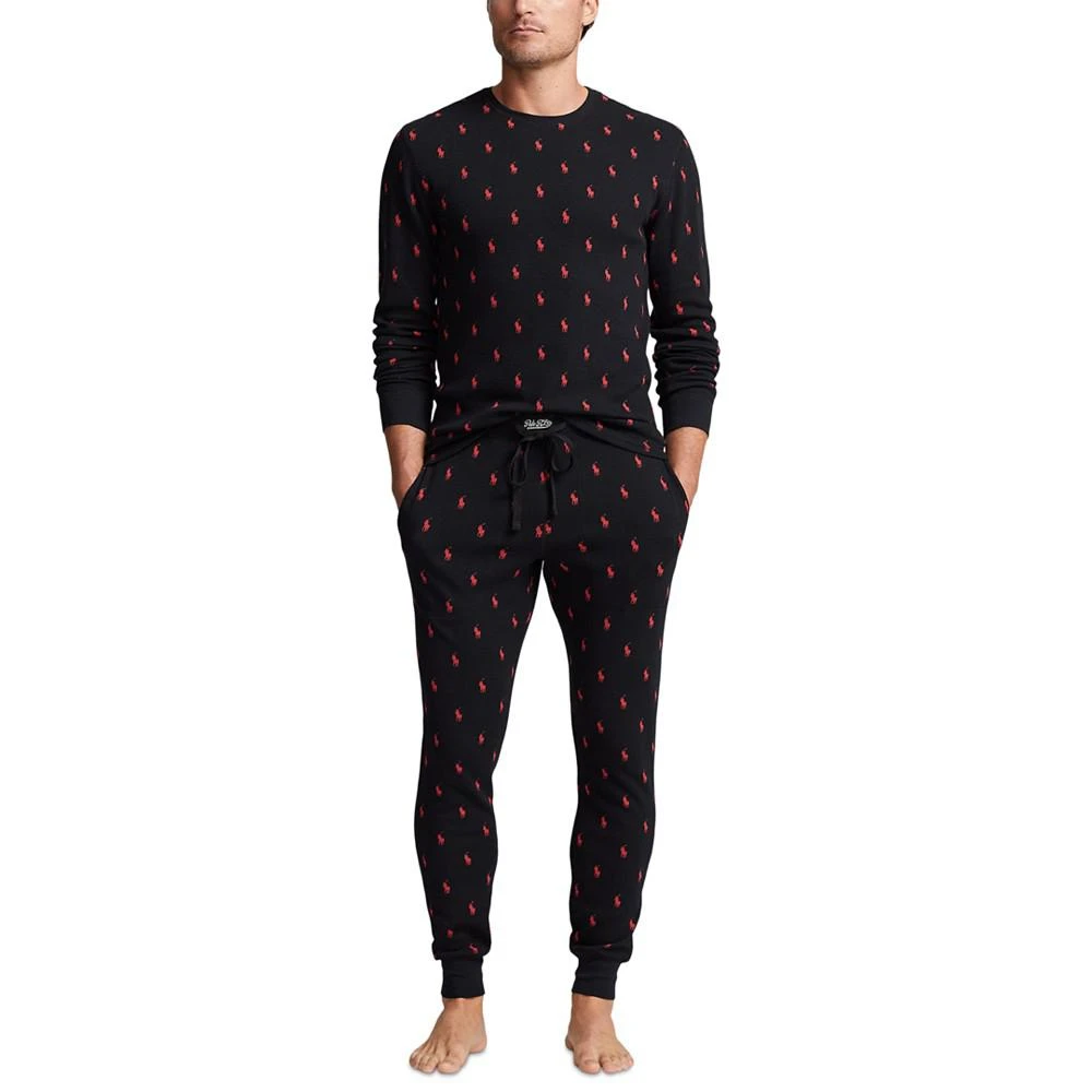 商品Ralph Lauren|Men's Waffle-Knit Thermal Sleep Shirt,价格¥452,第4张图片详细描述