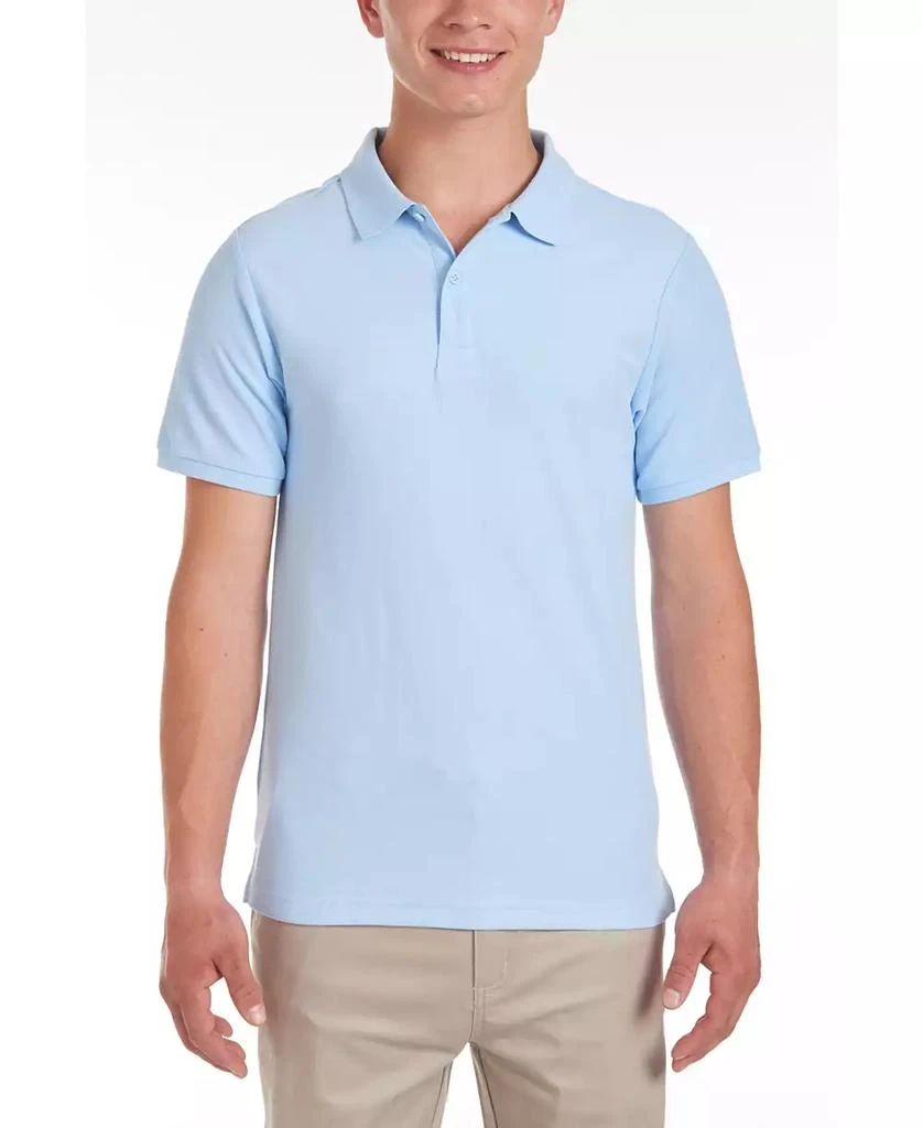 商品Nautica|Young Men Uniform Short Sleeve Double Pique Polo,价格¥134,第1张图片