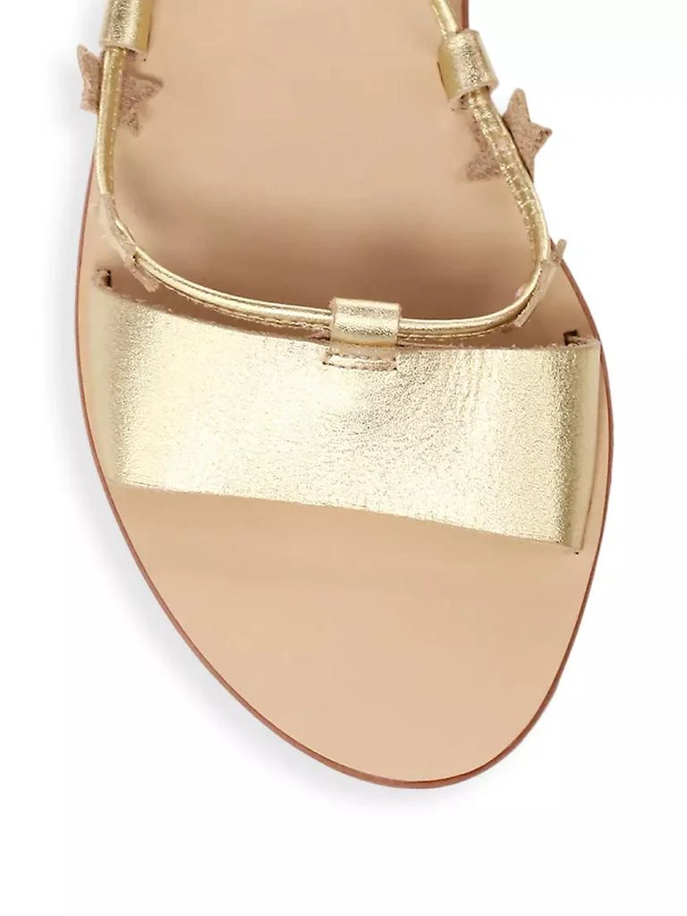 商品Loeffler Randall|Starla Ankle-Wrap Metallic Leather Sandals,价格¥552,第4张图片详细描述