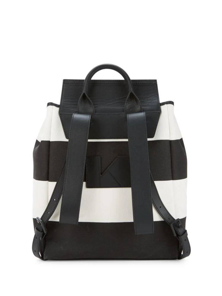 商品KENDALL + KYLIE|Nancy Striped Canvas Backpack,价格¥508,第5张图片详细描述