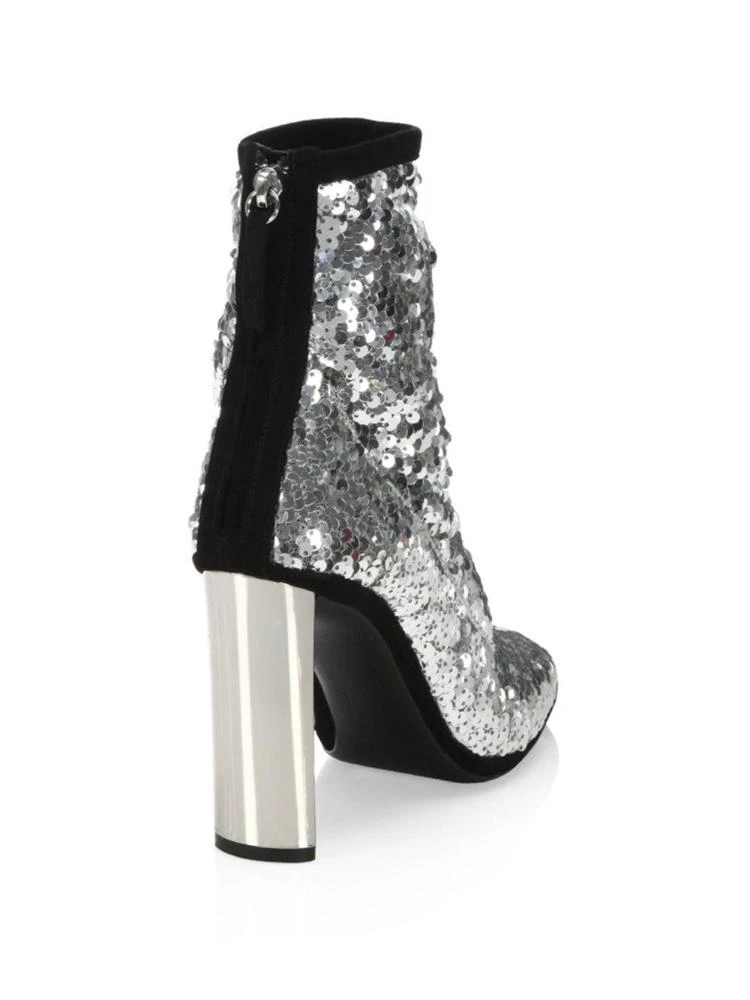 商品Giuseppe Zanotti|Sequin 105 Metallic Booties,价格¥2685,第2张图片详细描述