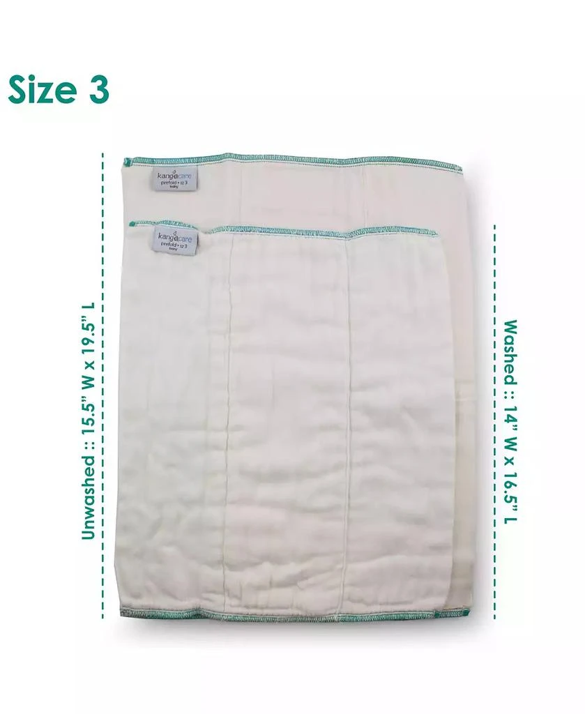 商品Kanga Care|rayon from Bamboo Prefold Cloth Diapers (6pk) - Size 3 : Baby Beige,价格¥202,第2张图片详细描述