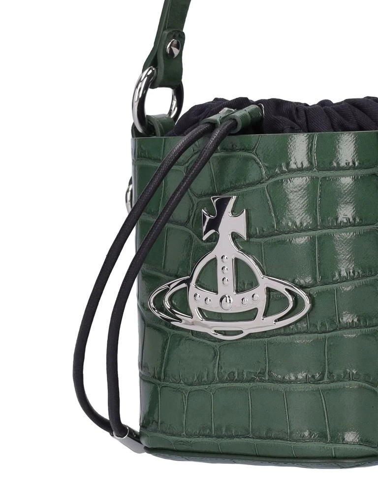商品Vivienne Westwood|Small Daisy Croc Embossed Top Handle Bag,价格¥3866,第2张图片详细描述