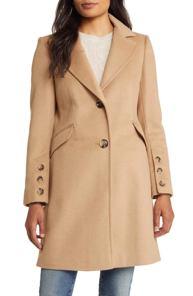 商品Sam Edelman|Wool Blend Notch Collar Coat,价格¥572,第1张图片