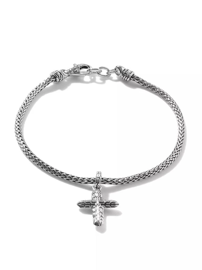 商品John Hardy|Classic Chain Sterling Silver Cross Charm Mini-Chain Bracelet,价格¥3566,第3张图片详细描述