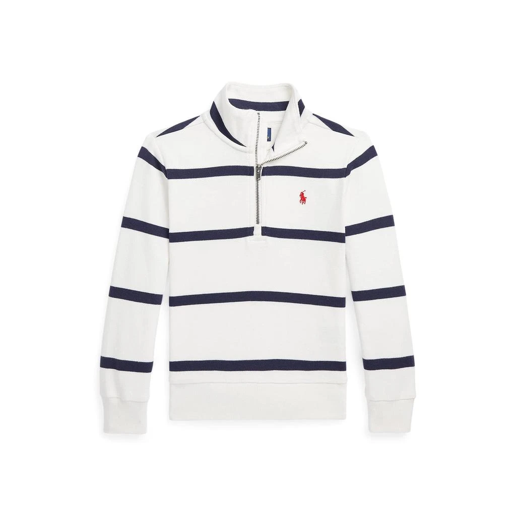 商品Ralph Lauren|Striped Cotton Interlock Pullover (Little Kids),价格¥181,第1张图片