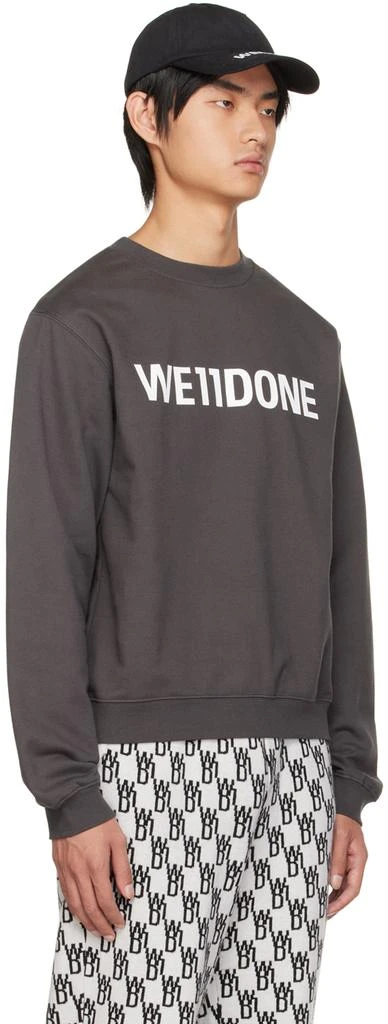 商品We11done|Gray Fitted Sweatshirt,价格¥2582,第2张图片详细描述