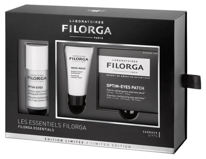 商品Filorga|Filorga 菲洛嘉焕采靓丽套装 雕塑眼霜15ml + 十全大补面膜15ml + 靓丽眼膜,价格¥735,第1张图片