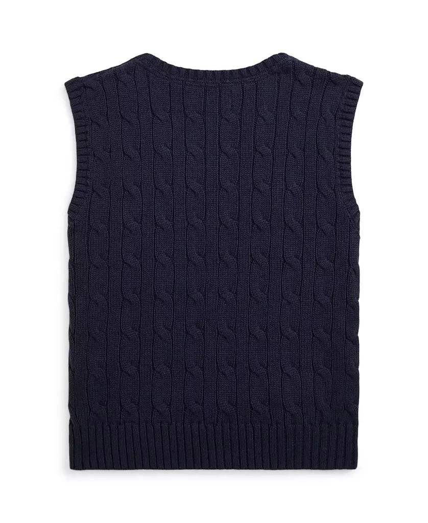 商品Ralph Lauren|Toddler and Little Boys Cable-Knit Sweater Vest,价格¥167,第2张图片详细描述