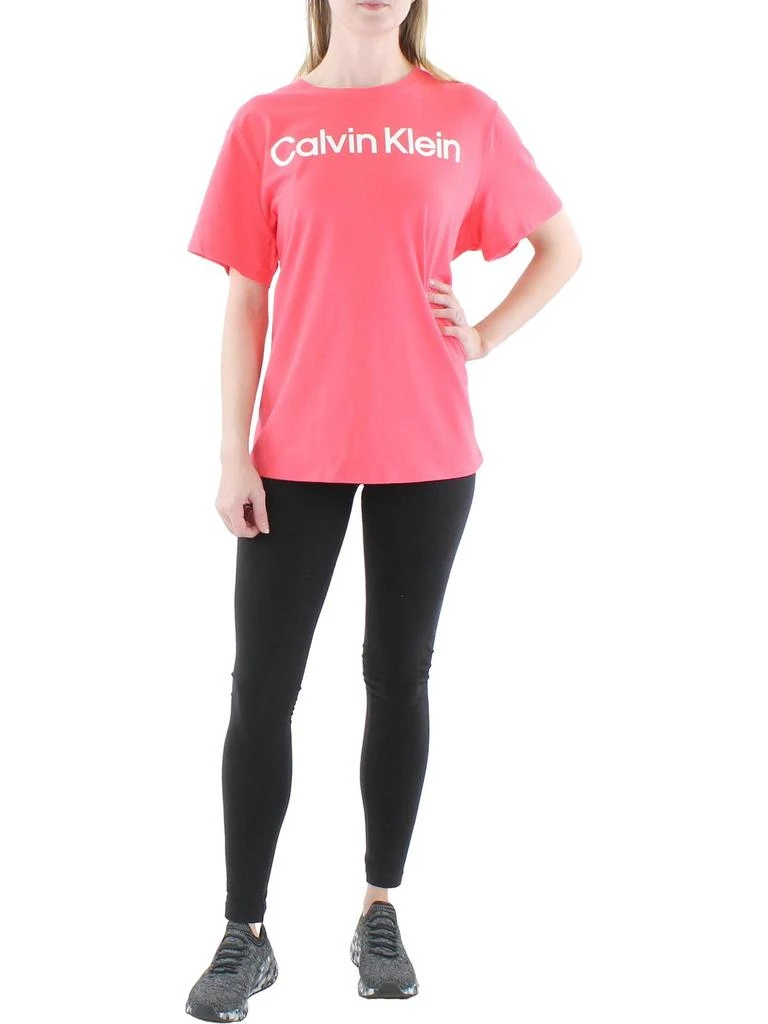 商品Calvin Klein|Plus Womens Logo Crewneck Pullover Top,价格¥194,第1张图片
